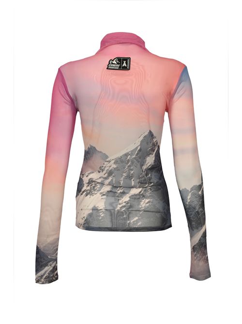 Maglia in tulle elastico con stampa montagne Patrizia Pepe | 2M4498 J667YA37